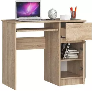 RAUMHIRSCH Schreibtisch mit Tastaturauszug, Sonoma Eiche, 90cm (800001457887)
