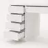 Top E Shop Schreibtisch Arto weiß, 120cm, 5 Schubladen