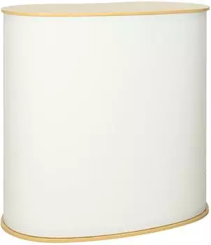 vidaXL Empfangstheke 90x48x93cm, hellbraun und wei&szlig;