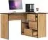RAUMHIRSCH Eckschreibtisch L-Form, Eiche Craft, 124cm, 3 Schubladen