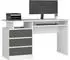 RAUMHIRSCH Schreibtisch 135x60cm, 3 Schubladen, weiß/graphit, MDF (800001457699)