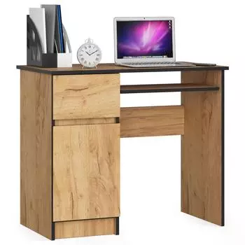 RAUMHIRSCH Schreibtisch mit Tastaturauszug, Eiche Craft, 90cm (800001523113)