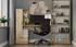 RAUMHIRSCH Cosmo Schreibtisch mit Regal, Eiche Artisan, 140x98x51cm