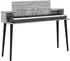 vidaXL Studiotisch Sonoma-grau 110x36x19,5cm Holzwerkstoff