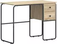 vidaXL Schreibtisch mit Stauraum Sonoma-Eiche 100 x 50 x 75 cm