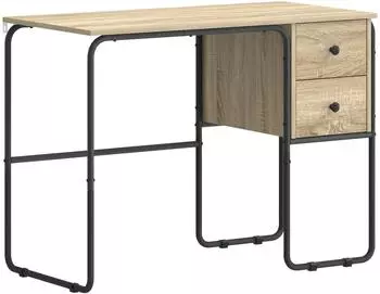vidaXL Schreibtisch mit Stauraum Sonoma-Eiche 100x50x75cm (8008003)