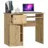 RAUMHIRSCH Schreibtisch mit Tastaturauszug, Eiche Artisan, 90cm (800001457503)