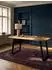 KADIMA DESIGN Atoll Schreibtisch Akazienholz Baumkante, 120x60x76cm, goldbraun-schwarz