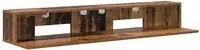 vidaXL Studiotisch Altholz 110 x 36 x 19,5 cm Holzwerkstoff