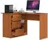 RAUMHIRSCH Schreibtisch mit 3 Schubladen & Regalablage, Erle, 50x77x135cm (800001457188)