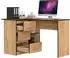 RAUMHIRSCH Eckschreibtisch L-Form, 3 Schubladen, Eiche, 124cm (800001457178)