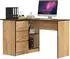 RAUMHIRSCH Eckschreibtisch L-Form, 3 Schubladen, Eiche, 124cm (800001457178)