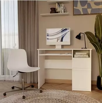 RAUMHIRSCH Porto Schreibtisch mit Schublade, Schrank & Tastaturauszug (800001523120)