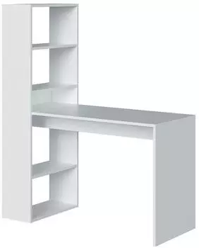 Miroytengo Duplo Regal-Schreibtisch, wendbar, wei&szlig;, 120x144x53cm