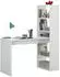 Miroytengo Duplo Regal-Schreibtisch, wendbar, weiß, 120x144x53cm