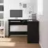 vidaXL Eck-Schreibtisch schwarz Eichen-Optik 120x140x75cm (862450)