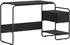 vidaXL Schreibtisch mit Stauraum, schwarz, Eichen-Optik (8008044)