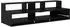 vidaXL Studiotisch schwarz, Eichen-Optik, 110x42,5x36cm