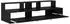 vidaXL Studiotisch schwarz, Eichen-Optik, 110x42,5x36cm
