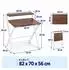 Relaxdays Klappschreibtisch mit Monitoraufsatz, MDF/Metall, 70x82x56cm