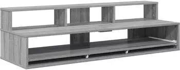 vidaXL Studiotisch Sonoma-Grau 152x42,5x36cm Holzwerkstoff