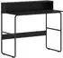 vidaXL Schreibtisch mit Stauraum, schwarz, Eichen-Optik, 100x50x91cm (8008026)