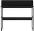 vidaXL Schreibtisch mit Stauraum, schwarz, Eichen-Optik, 100x50x91cm (8008026)