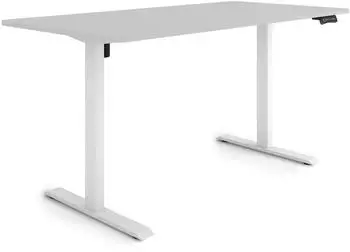 eSmart Germany ETX-121WG Elektrischer Steh-Sitz-Schreibtisch 160x80cm, hellgrau (175191502)