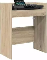 vidaXL DJ Tisch Sonoma-Eiche 82 x 45 x 102 cm Holzwerkstoff