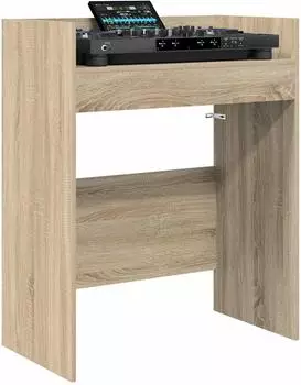 vidaXL DJ-Tisch Sonoma-Eiche 82x45x102cm Holzwerkstoff (8006750)