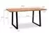 Finebuy Schreibtisch Akazie Massivholz Baumkante 120x60x76cm (FB100761)