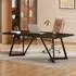 LuxusKollektion Computertisch 180cm, rechteckig, schwarz, Metallgestell