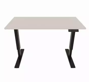 Bisley E-StarterTech elektrisch höhenverstellbarer Schreibtisch 160x80cm lichtgrau/schwarz (EST251608333007)