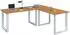 VCM Lona U Eckschreibtisch 190x190cm, weiß/Buche (916475)
