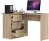 RAUMHIRSCH Schreibtisch mit 3 Schubladen & Regalablage, Sonoma Eiche, 85x77x155cm (800001457186)