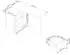 RAUMHIRSCH Schreibtisch mit 3 Schubladen & Regalablage, Sonoma Eiche, 85x77x155cm (800001457186)