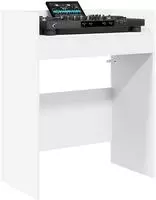 vidaXL DJ Tisch Wei&szlig; 82 x 45 x 102 cm Holzwerkstoff