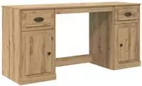 vidaXL Schreibtisch mit Schrank Artisan-Eiche Holzwerkstoff