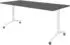 bümö Seminartisch klappbar & fahrbar 180x80cm, graphit/weiß (BU-KFZ19-G-W)