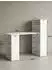 KADIMA DESIGN WL5.692 Schreibtisch mit Regal, weiß matt, Holz, 120x120x53cm (WL5.692)