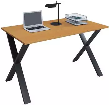 VCM Lona X Schreibtisch 110x80cm, schwarz/Buche
