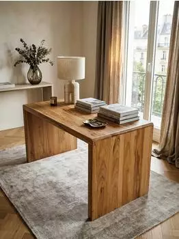 KADIMA DESIGN BOHA Schreibtisch Massivholz Akazie, 140x80x76cm