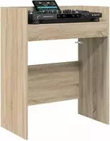 vidaXL DJ Tisch Sonoma-Eiche 102 x 45 x 102 cm Holzwerkstoff