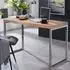 KADIMA DESIGN GUNA Schreibtisch Akazien-Massivholz, Metallbeine, 120x60x76cm