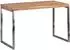KADIMA DESIGN GUNA Schreibtisch Akazien-Massivholz, Metallbeine, 120x60x76cm