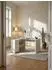 KADIMA DESIGN Eckschreibtisch mit Regal, weiß, 120x107x75cm