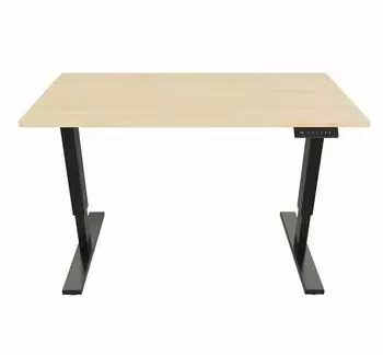 Bisley E-StarterTech elektrisch höhenverstellbarer Schreibtisch 160x80cm, ahorn/schwarz (EST251608333014)