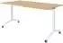 bümö Seminartisch klappbar & fahrbar 160x80cm, Eiche/weiß (BU-KFZ16-E-W)