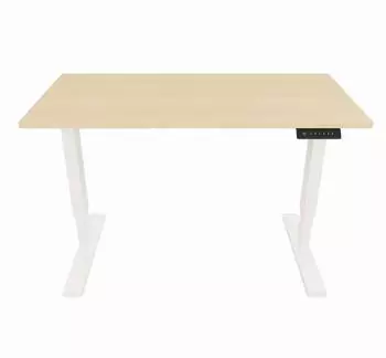 Bisley E-StarterTech Schreibtisch elektrisch höhenverstellbar, ahorn/weiß, 160x80cm (EST251608396014)