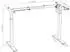VCM Lona elektrisch höhenverstellbarer Schreibtisch 140x50cm, weiß/silber
